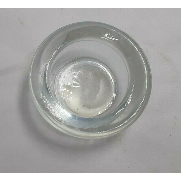 Clear Glass Candle Holder Tealight Small Bowl Shape - Picture 3 of 4